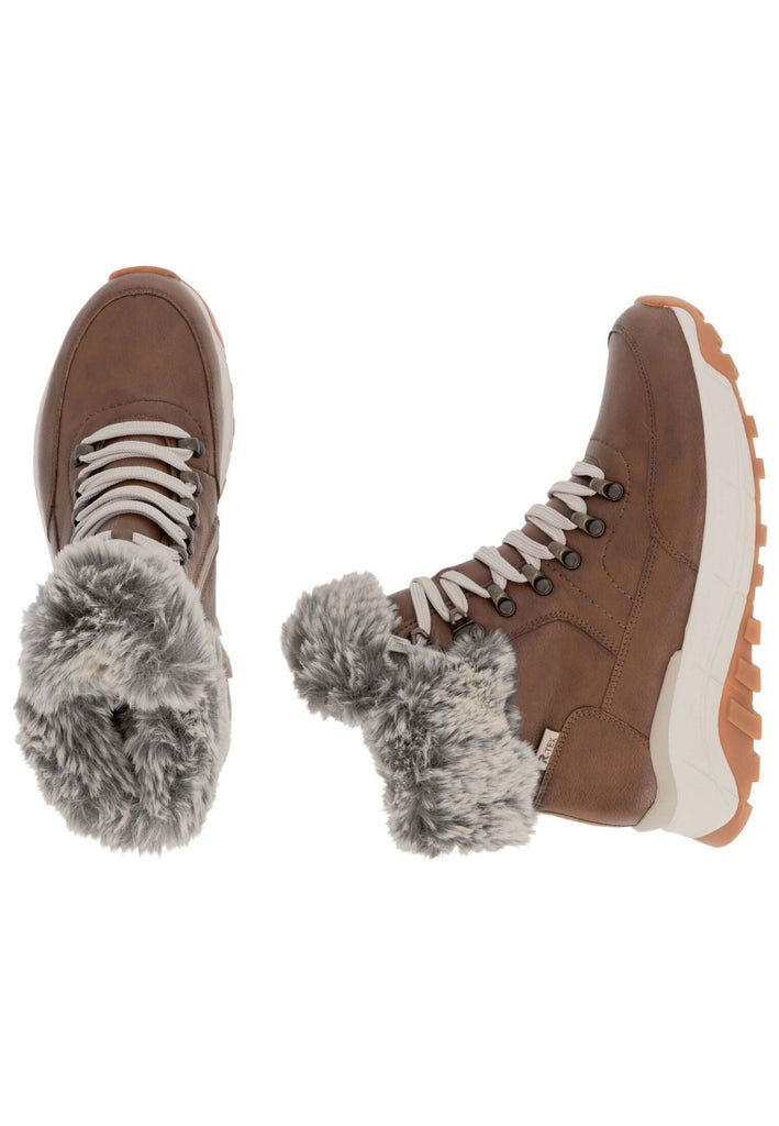 Rieker Stiefelette Glattleder Braun