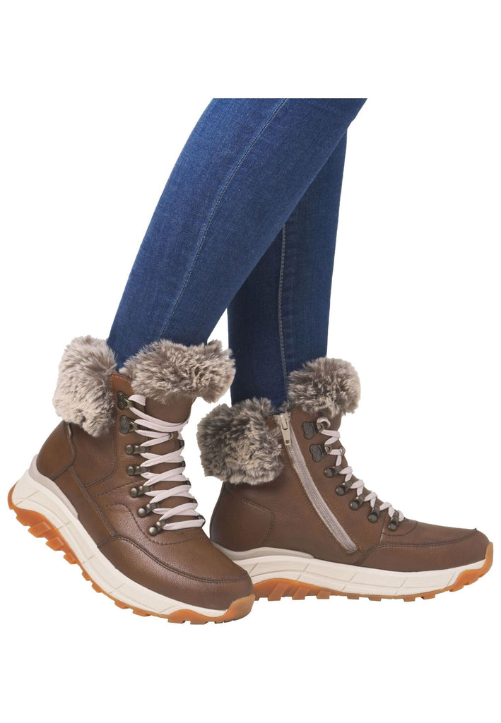 Rieker Stiefelette Glattleder Braun