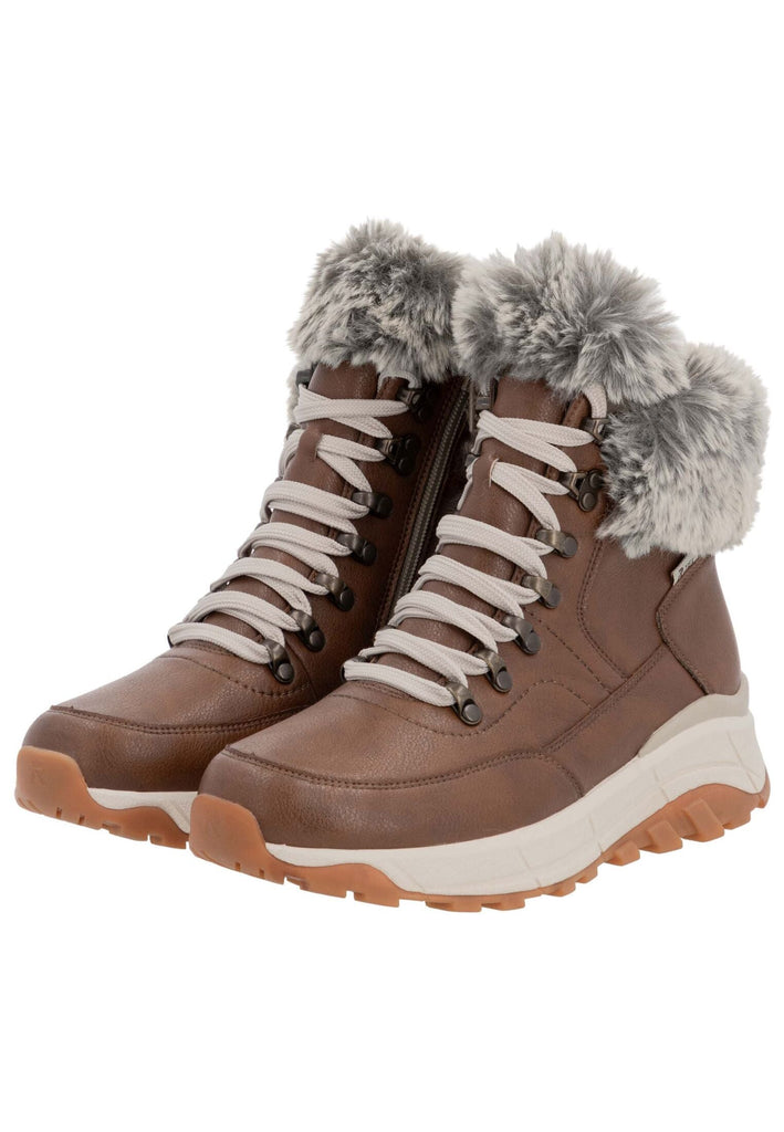 Rieker Stiefelette Glattleder Braun