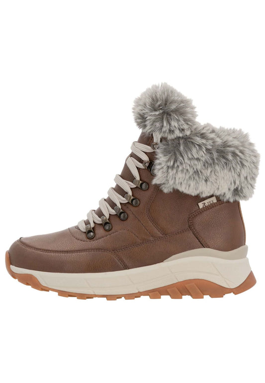 Rieker Stiefelette Glattleder Braun