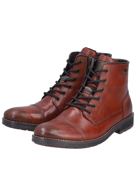 Rieker Stiefelette Glattleder Braun Warmfutter