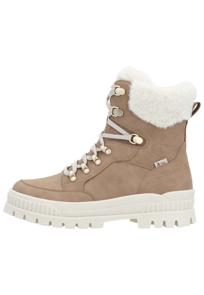 Rieker Stiefelette Glattleder Camel Warmfutter