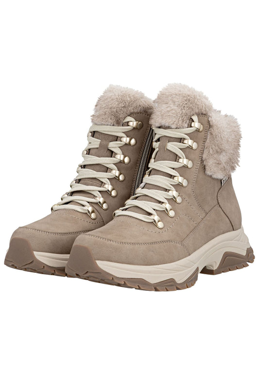 Rieker Stiefelette Glattleder Camel Warmfutter