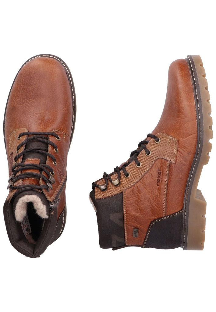 Rieker Stiefelette Glattleder Cognac Warmfutter
