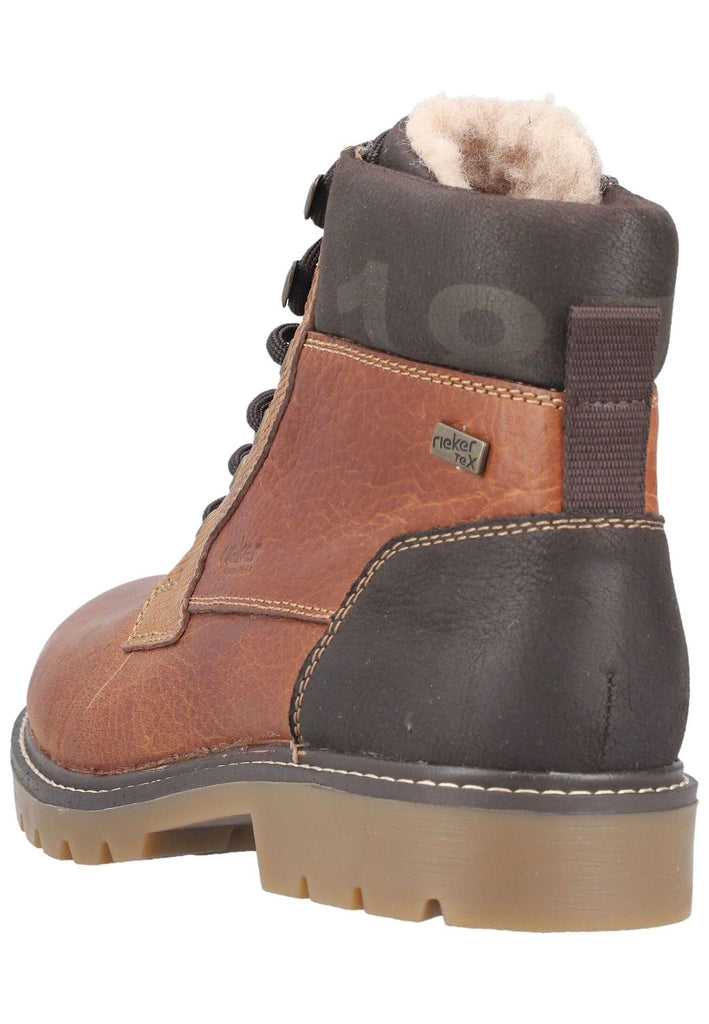 Rieker Stiefelette Glattleder Cognac Warmfutter