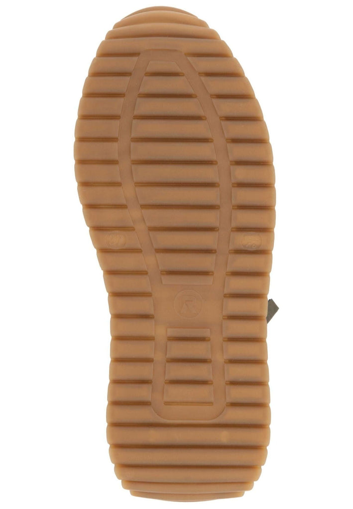 Rieker Stiefelette Glattleder Grün Warmfutter