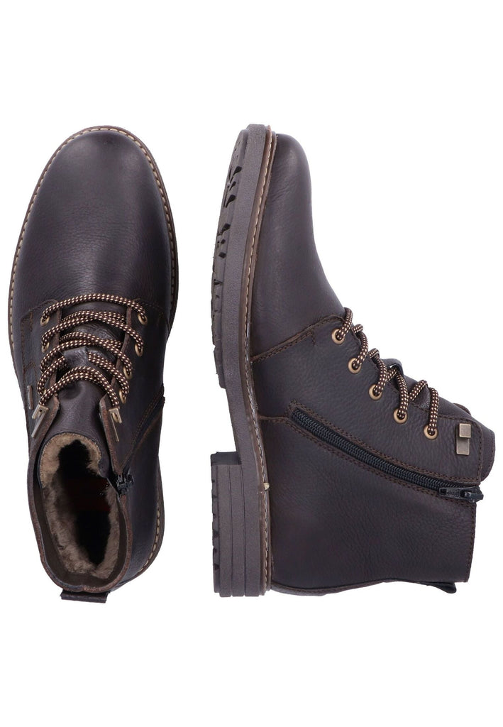 Rieker Stiefelette Glattleder Kastanie Warmfutter