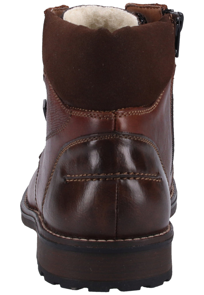 Rieker Stiefelette Glattleder Mokka Warmfutter