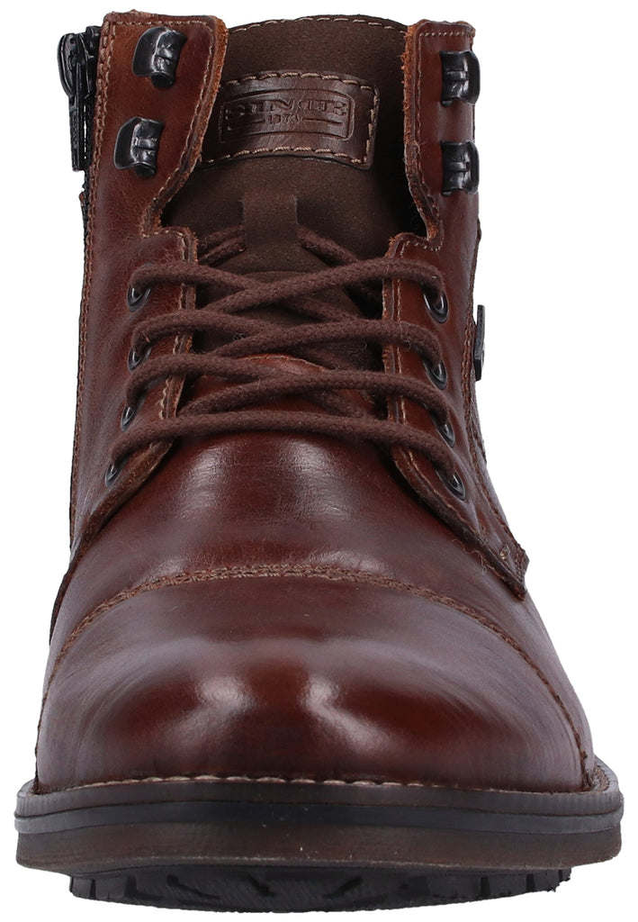 Rieker Stiefelette Glattleder Mokka Warmfutter