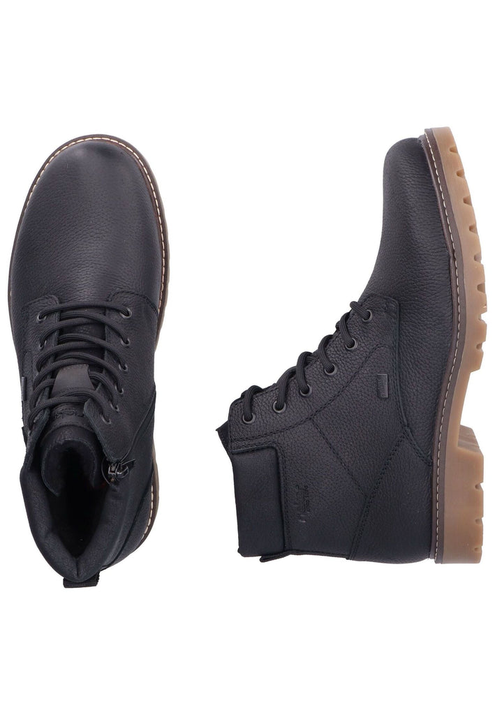 Rieker Stiefelette Glattleder Schwarz Warmfutter