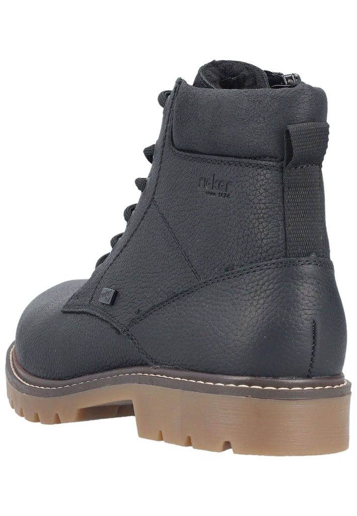 Rieker Stiefelette Glattleder Schwarz Warmfutter