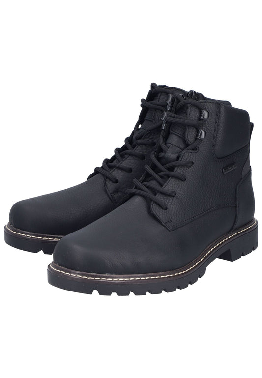 Rieker Stiefelette Glattleder Schwarz Warmfutter