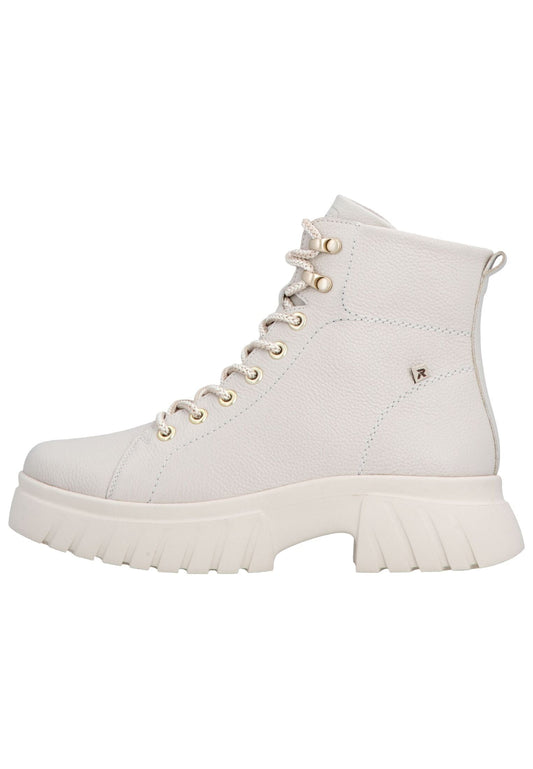 Rieker Stiefelette Glattleder Weiß