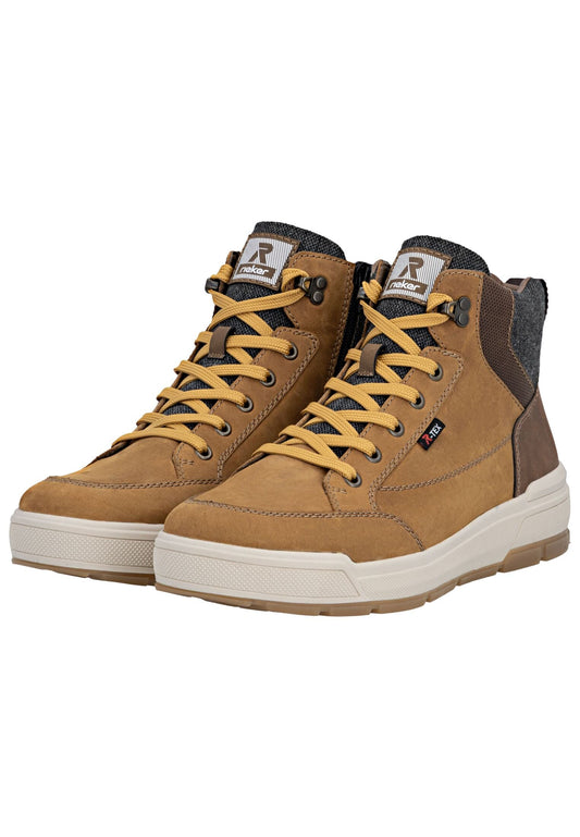 Rieker Stiefelette Leder Beige/Braun Warmfutter