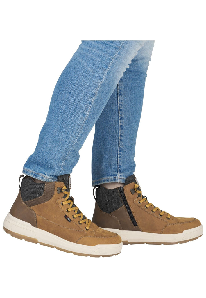 Rieker Stiefelette Leder Beige/Braun Warmfutter