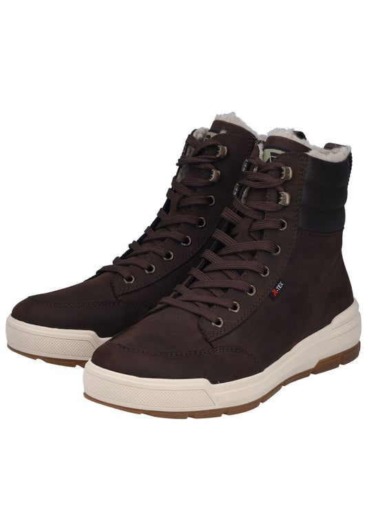 Rieker Stiefelette Leder Braun/Schwarz Warmfutter