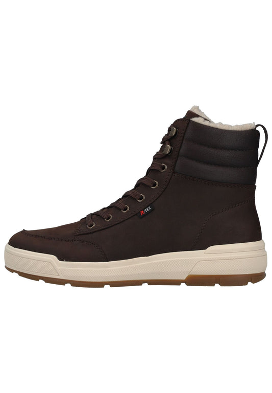 Rieker Stiefelette Leder Braun/Schwarz Warmfutter