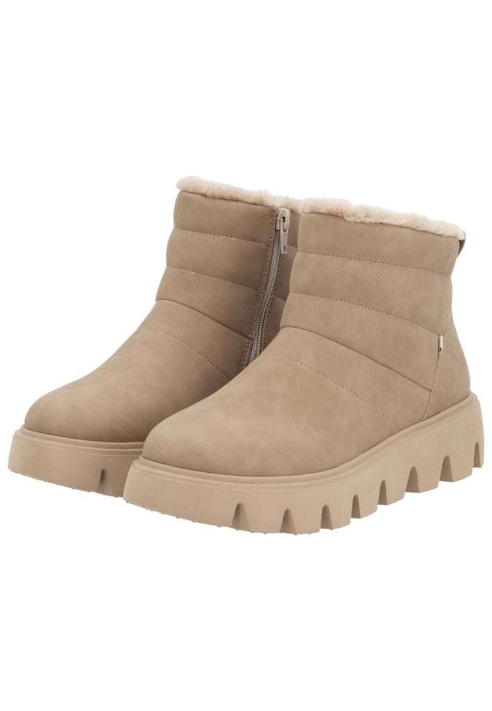 Rieker Stiefelette Leder Camel Warmfutter