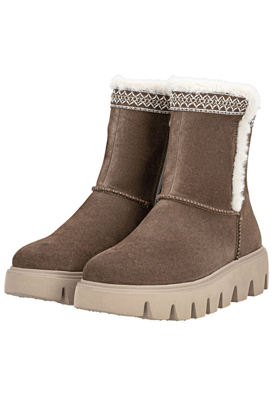 Rieker Stiefelette Leder Dunkelbraun Warmfutter