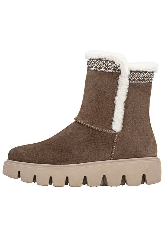 Rieker Stiefelette Leder Dunkelbraun Warmfutter