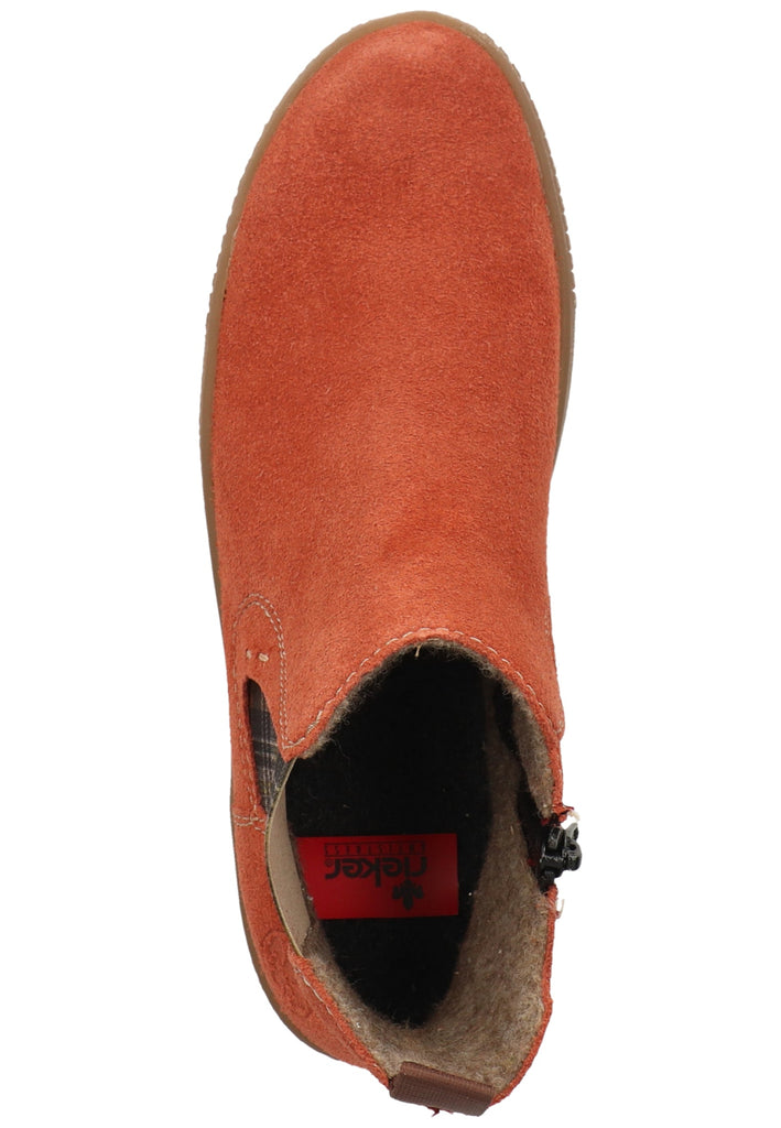 Rieker Stiefelette Leder Rotbraun Warmfutter
