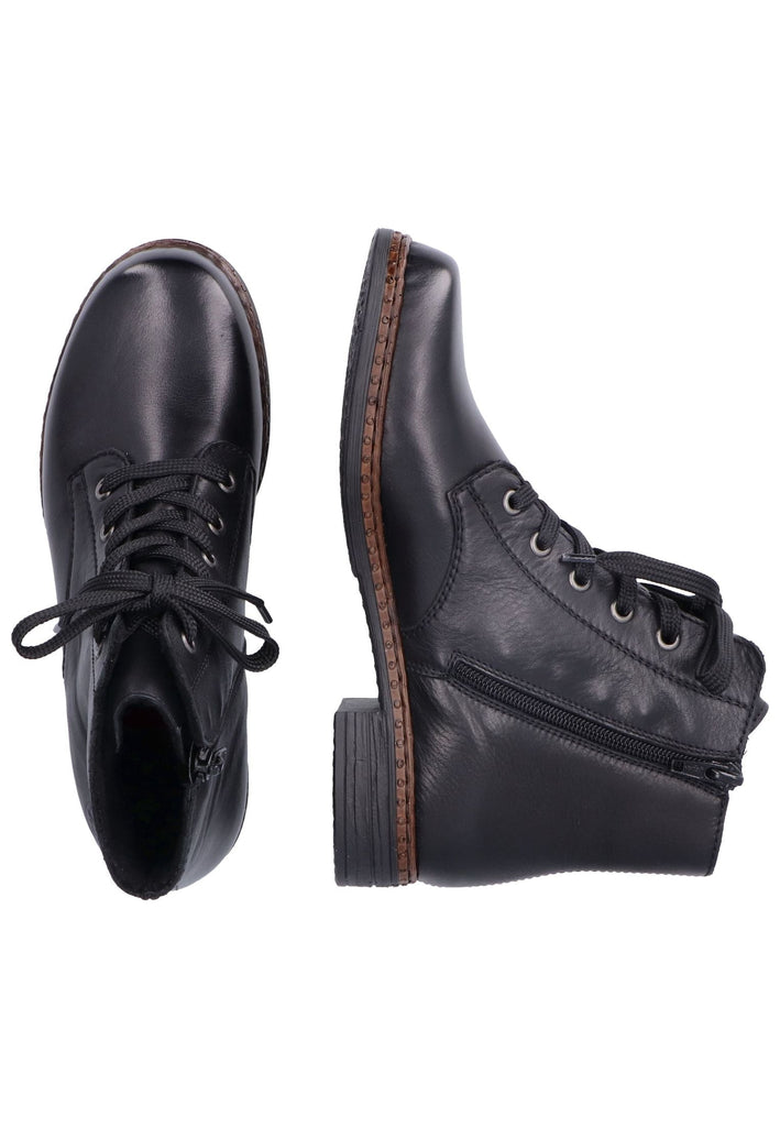 Rieker Stiefelette Leder Schwarz