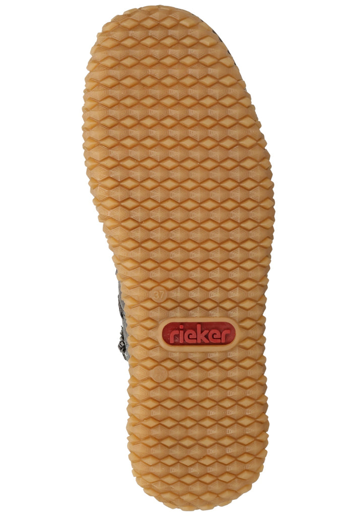 Rieker Stiefelette Leder Schwarz/Braun Warmfutter