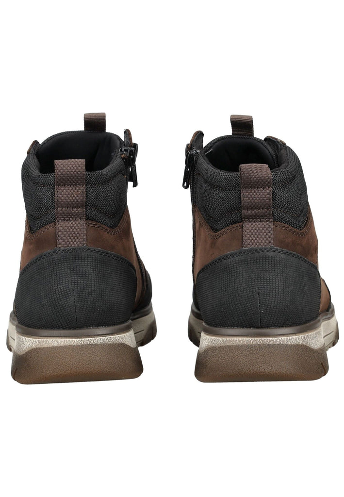 Rieker Stiefelette Leder Schwarz/Braun Warmfutter