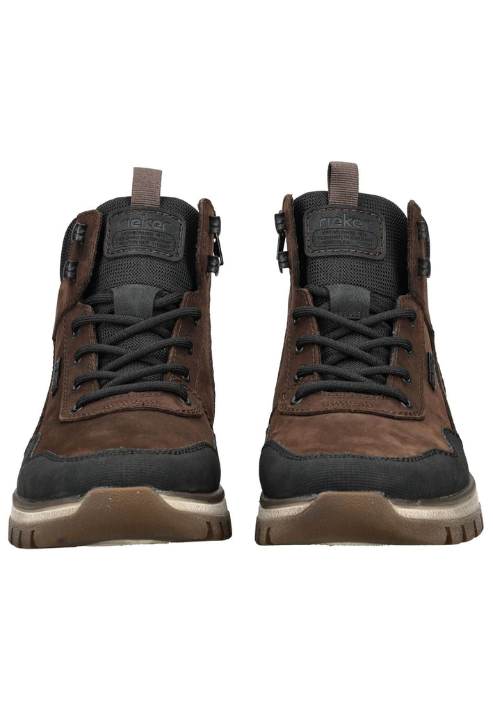 Rieker Stiefelette Leder Schwarz/Braun Warmfutter