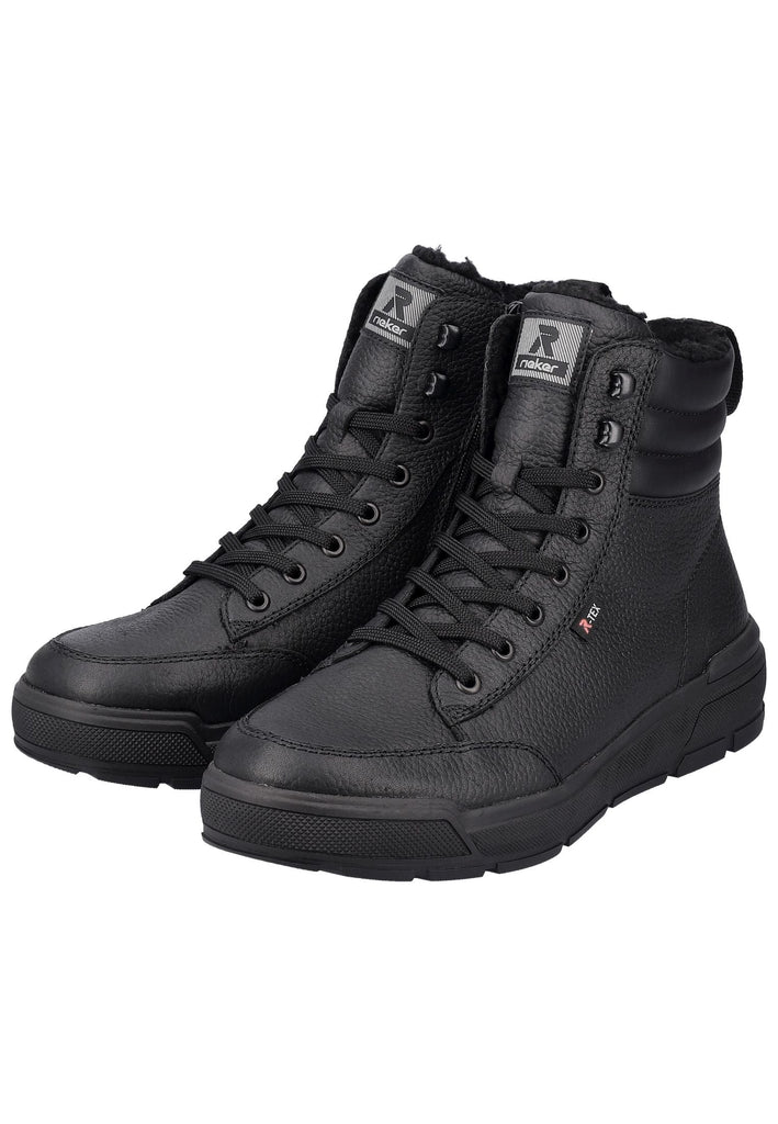 Rieker Stiefelette Leder Schwarz/Schwarz