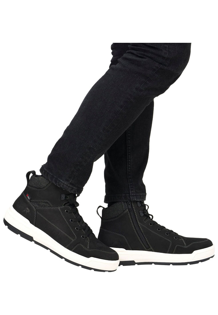 Rieker Stiefelette Leder Schwarz Warmfutter