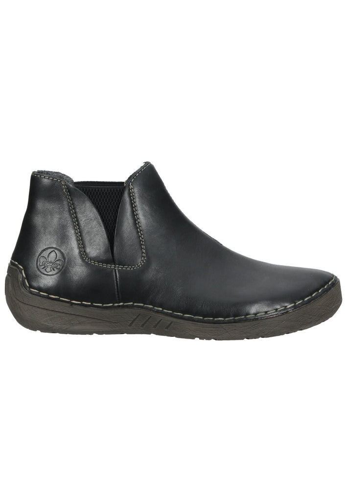 Rieker Stiefelette Leder Schwarz Warmfutter