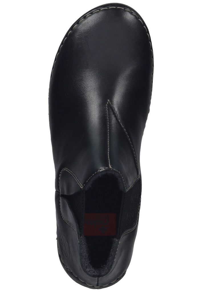 Rieker Stiefelette Leder Schwarz Warmfutter