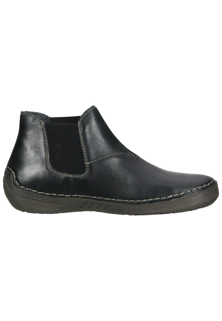 Rieker Stiefelette Leder Schwarz Warmfutter