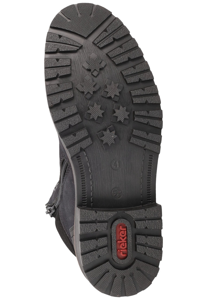 Rieker Stiefelette Leder Schwarz Warmfutter
