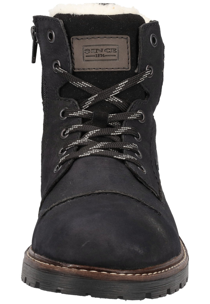 Rieker Stiefelette Leder Schwarz Warmfutter