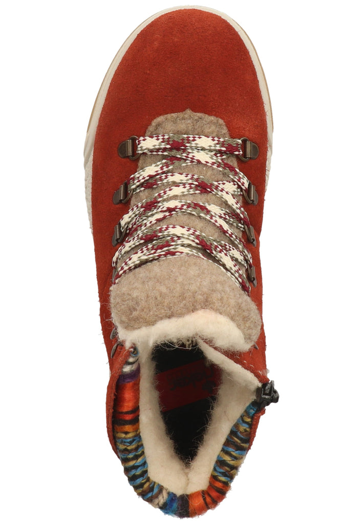 Rieker Stiefelette Leder/Synthetik Rotbraun Warmfutter
