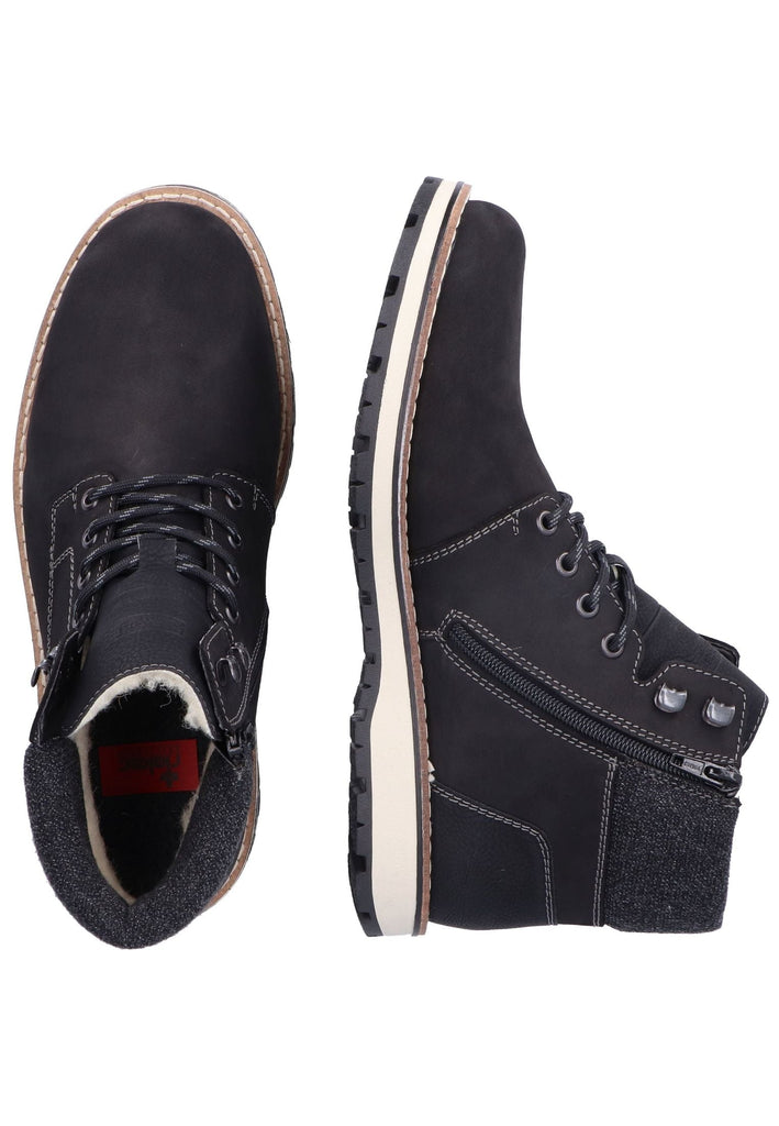 Rieker Stiefelette Leder/Synthetik Schwarz