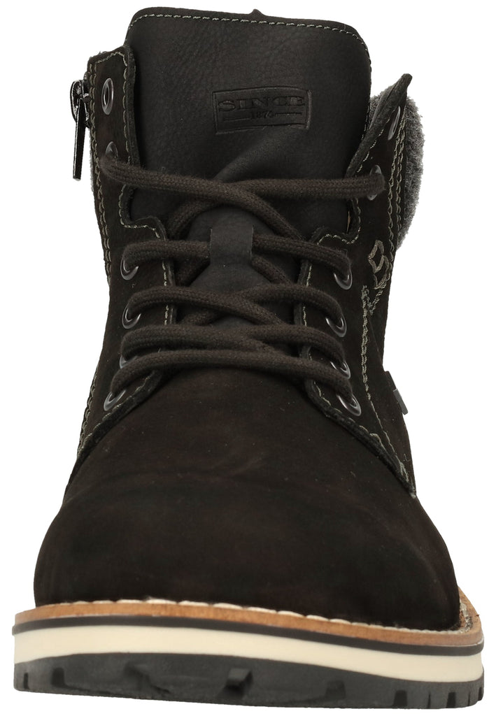 Rieker Stiefelette Leder/Synthetik Schwarz/Anthrazit Warmfutter