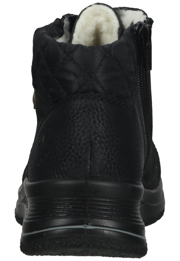 Rieker Stiefelette Leder/Synthetik Schwarz Warmfutter