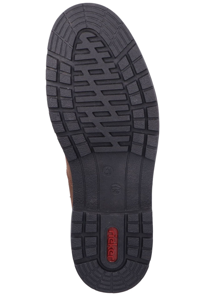 Rieker Stiefelette Leder/Textil Braun/Schwarz