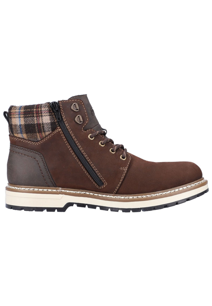 Rieker Stiefelette Leder/Textil Cigar