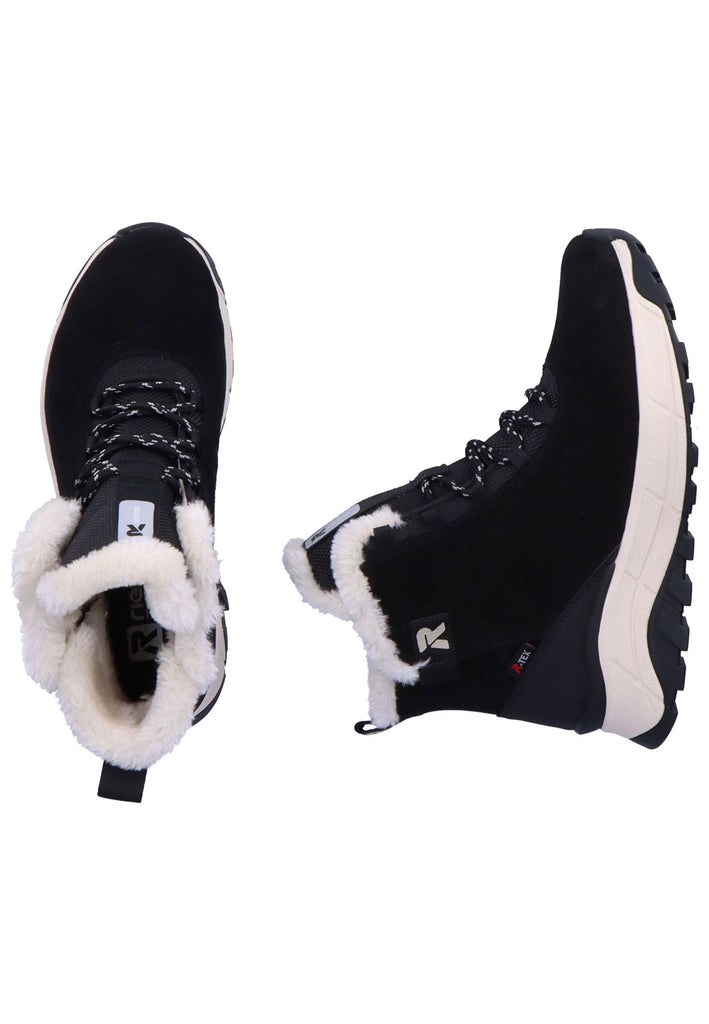 Rieker Stiefelette Leder/Textil Schwarz