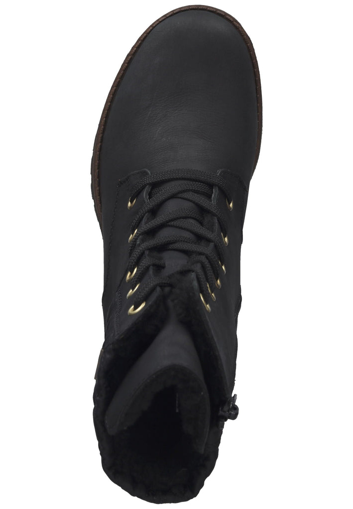 Rieker Stiefelette Leder/Textil Schwarz Warmfutter