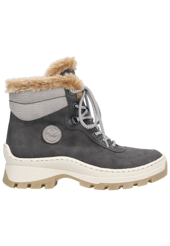 Rieker Stiefelette Lederimitat Anthrazit