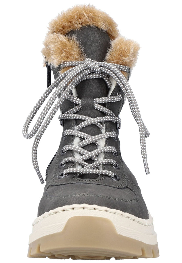 Rieker Stiefelette Lederimitat Anthrazit