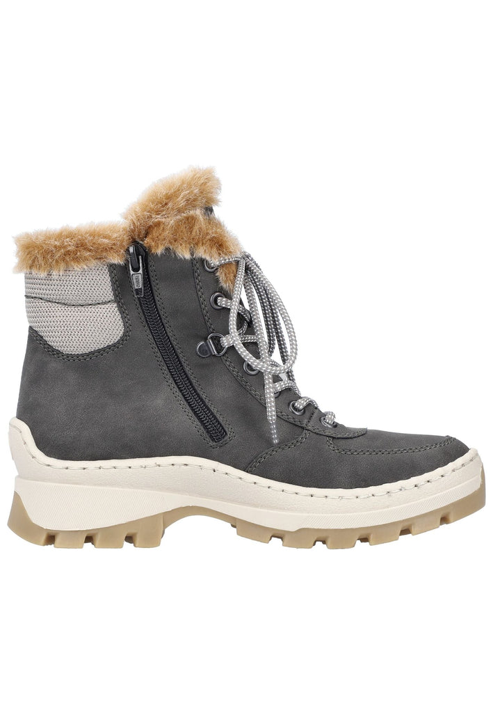 Rieker Stiefelette Lederimitat Anthrazit