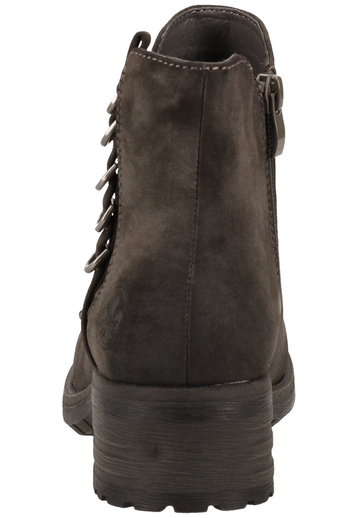 Rieker Stiefelette Lederimitat Anthrazit Warmfutter