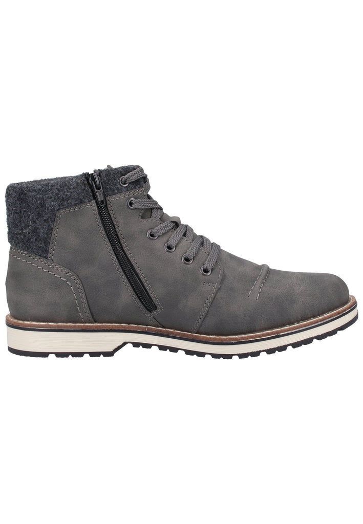 Rieker Stiefelette Lederimitat Anthrazit Warmfutter