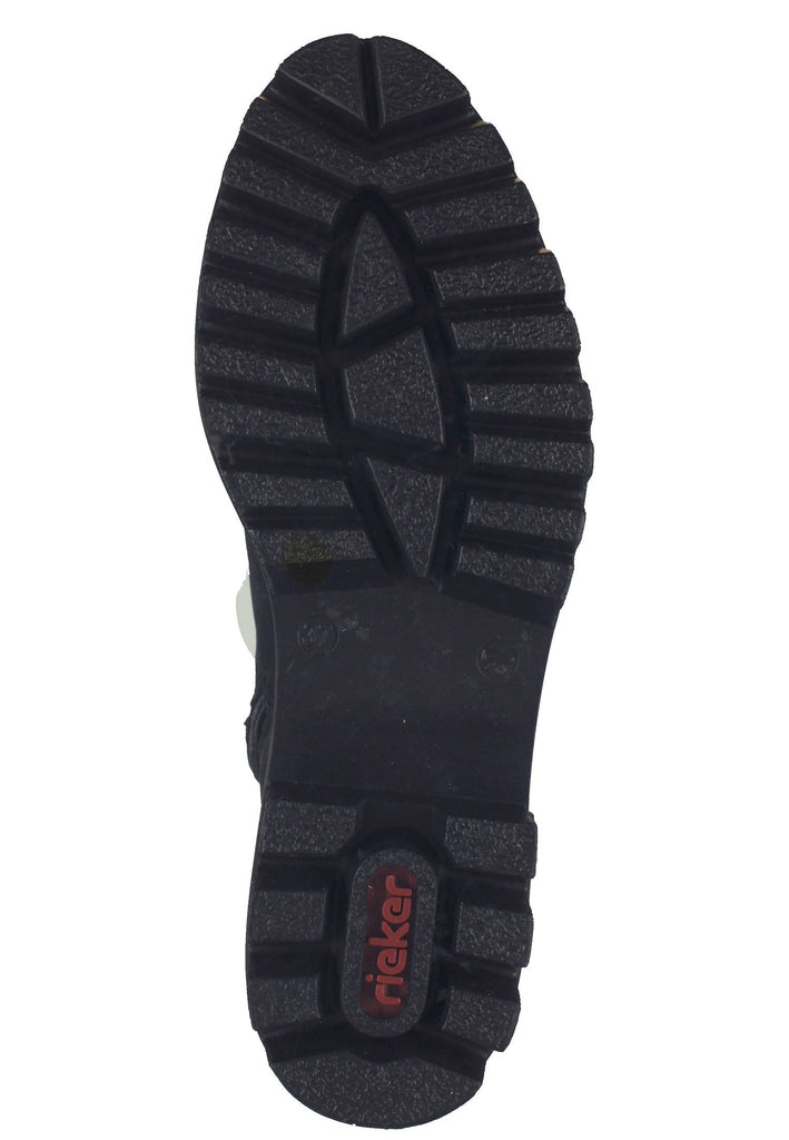 Rieker Stiefelette Lederimitat Beige/Schwarz